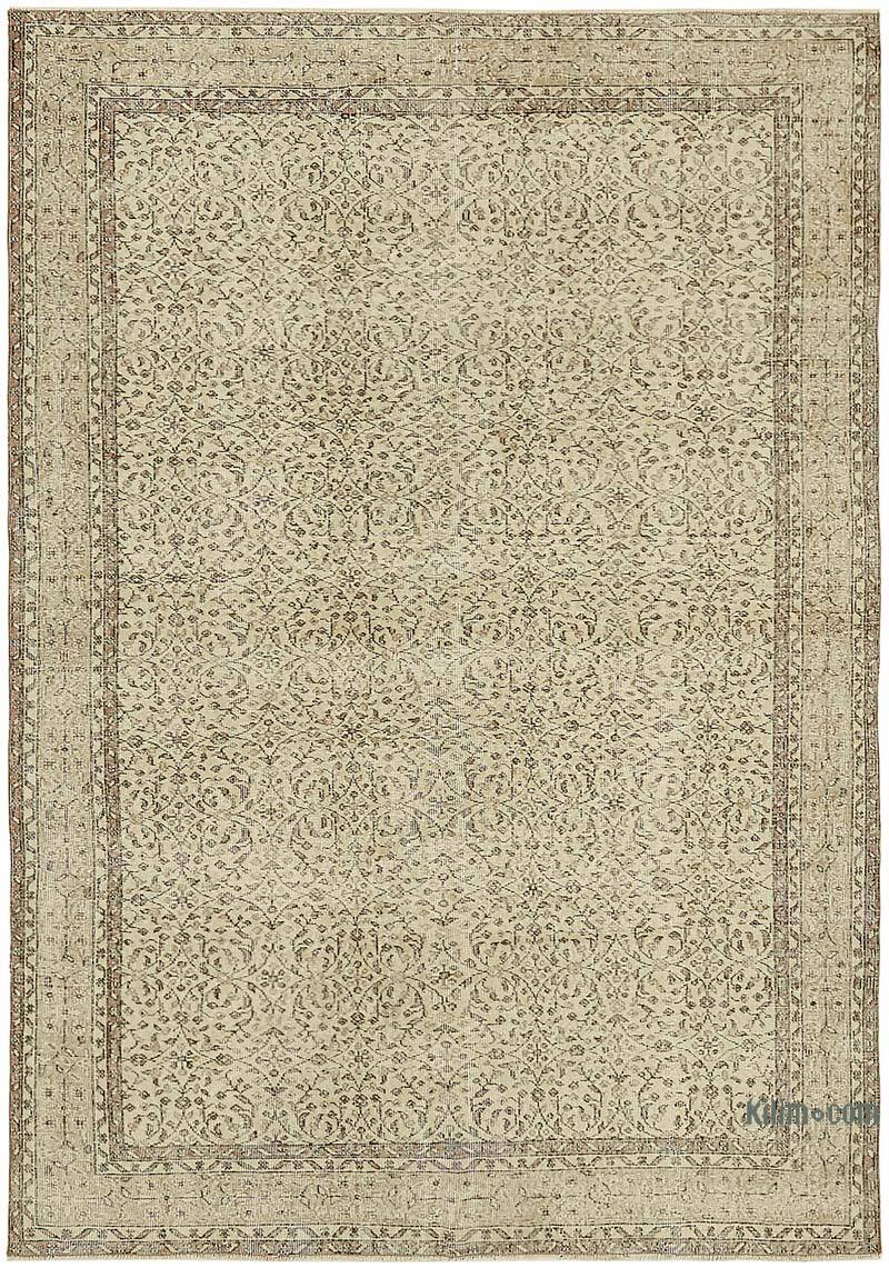 Vintage Turkish Hand-Knotted Rug - 6' 11" x 9' 8" (83" x 116") - K0078879