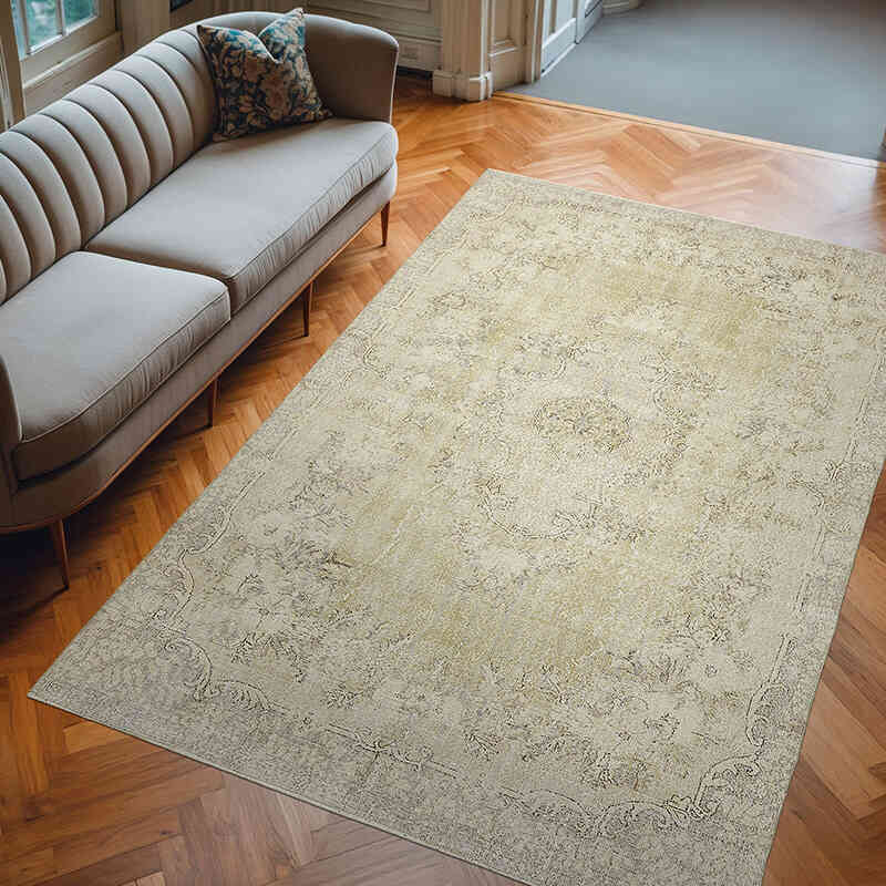 Vintage Turkish Hand-Knotted Rug - 6' 9" x 10' 2" (81" x 122") - K0078881