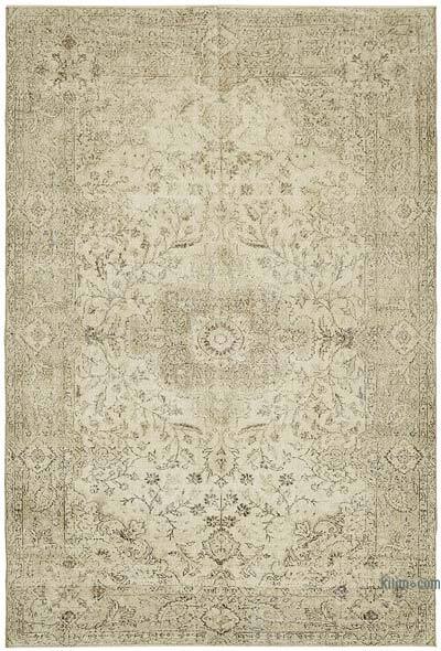 Vintage Turkish Hand-Knotted Rug - 6' 7" x 9' 7" (79" x 115")