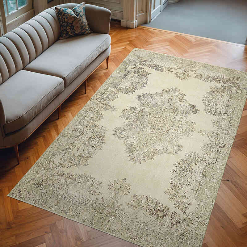 El Dokuma Vintage Halı - 188 cm x 296 cm - K0078883