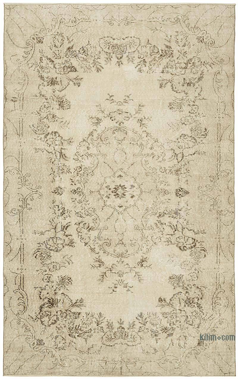 Alfombra Vintage Turca Anudada a Mano - 193 cm x 301 cm - K0078887