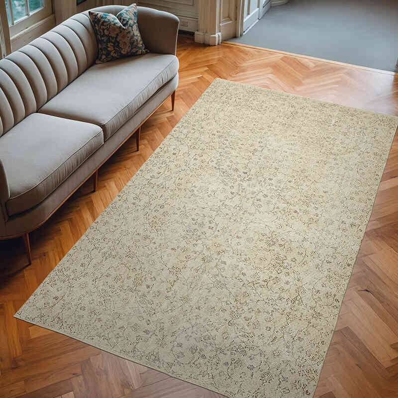 El Dokuma Vintage Halı - 190 cm x 313 cm - K0078888