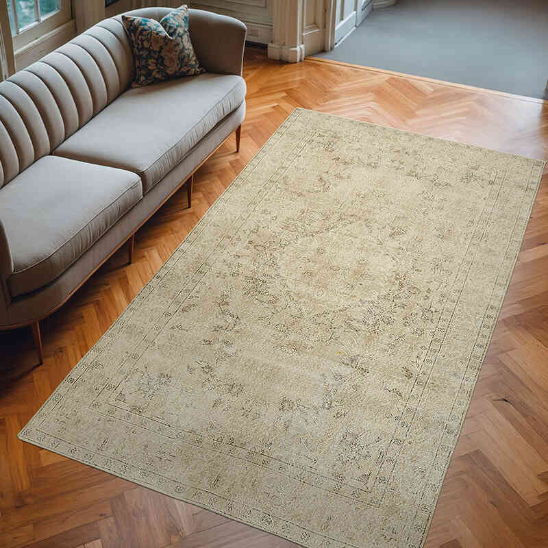 Alfombra Vintage Turca Anudada a Mano - 186 cm x 308 cm - K0078891