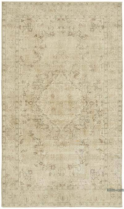 Vintage Turkish Hand-Knotted Rug - 6' 1" x 10' 1" (73" x 121")