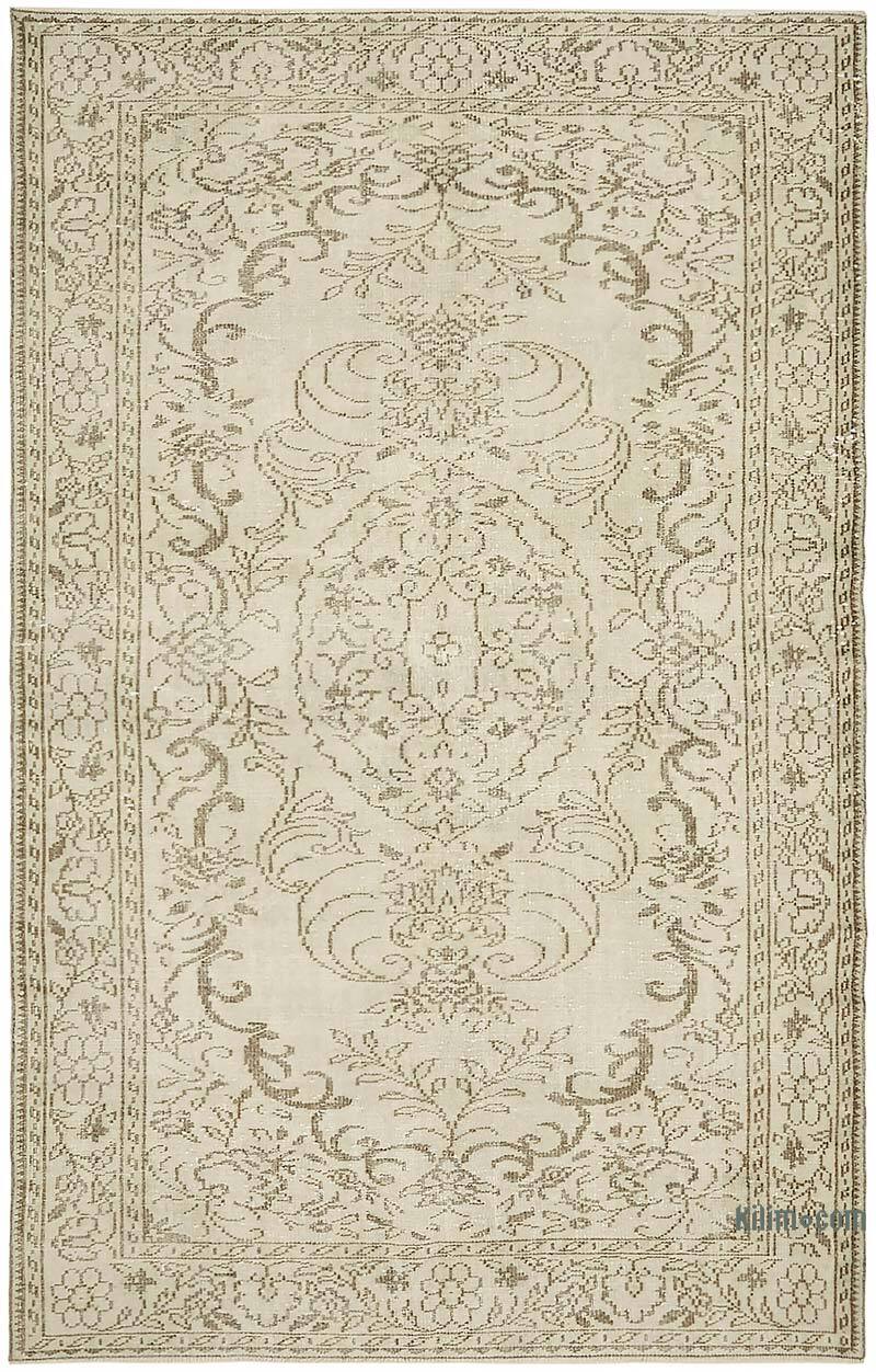 Alfombra Vintage Turca Anudada a Mano - 190 cm x 290 cm - K0078893