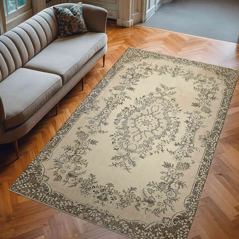 El Dokuma Vintage Halı - 183 cm x 302 cm - K0078895