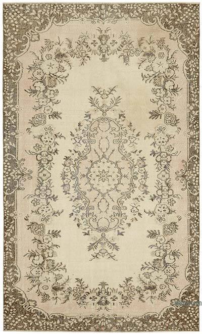 Alfombra Vintage Turca Anudada a Mano - 183 cm x 302 cm