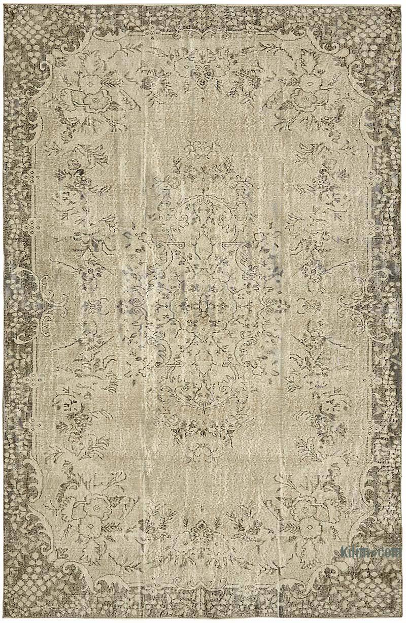 Vintage Turkish Hand-Knotted Rug - 6' 4" x 9' 8" (76" x 116") - K0078896