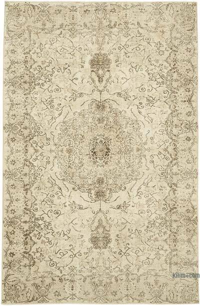 Vintage Turkish Hand-Knotted Rug - 6' 4" x 9' 7" (76" x 115")