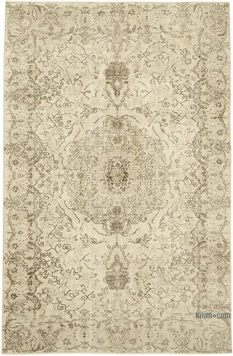Alfombra Vintage Turca Anudada a Mano - 193 cm x 292 cm - K0078898