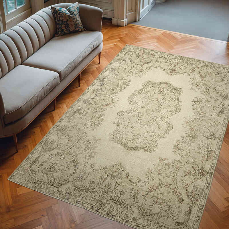 El Dokuma Vintage Halı - 201 cm x 302 cm - K0078899