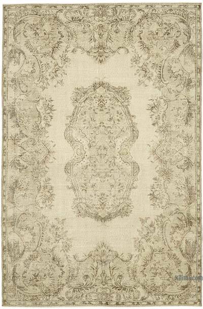 Vintage Turkish Hand-Knotted Rug - 6' 7" x 9' 11" (79" x 119")
