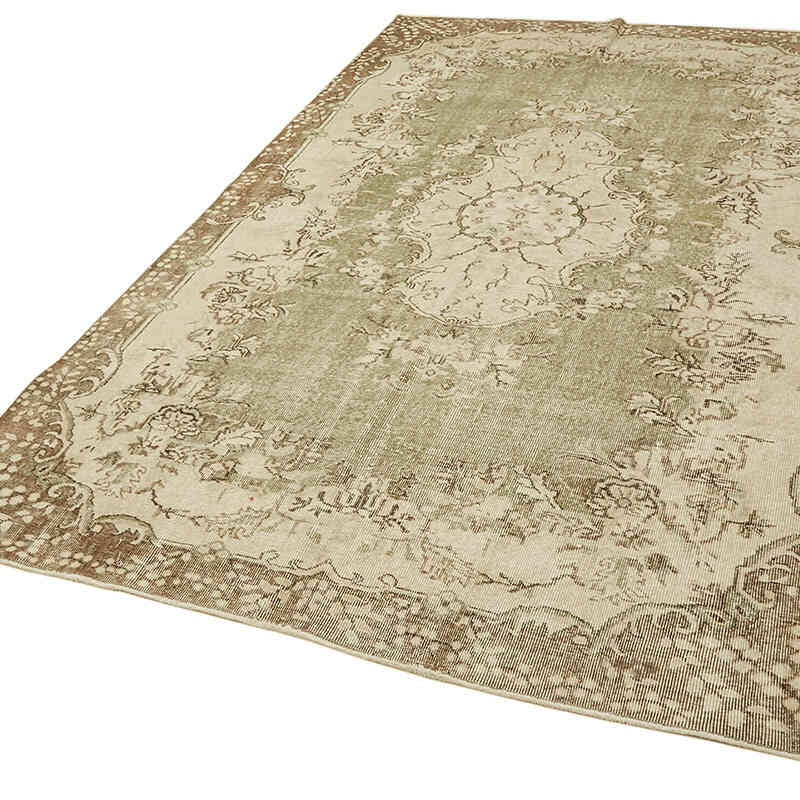 Alfombra Vintage Turca Anudada a Mano - 196 cm x 307 cm - K0078900