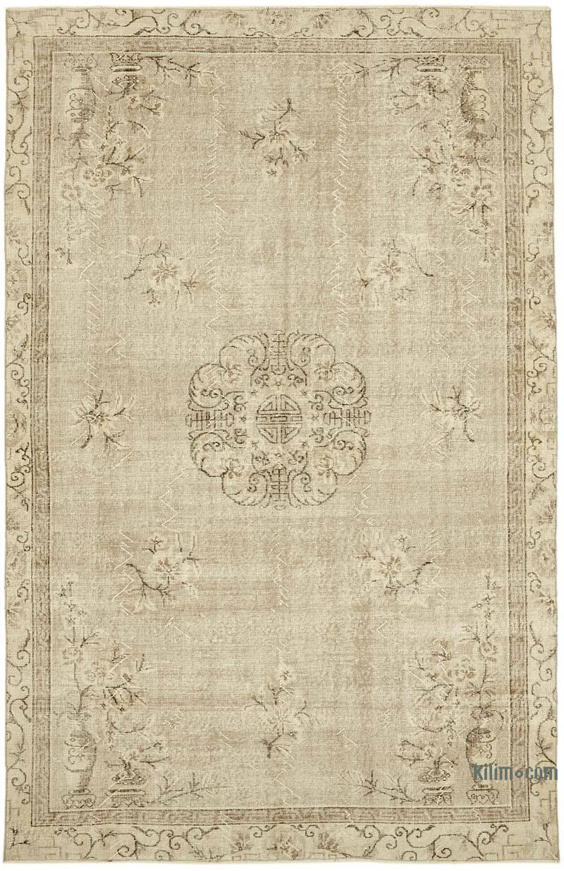El Dokuma Vintage Halı - 191 cm x 294 cm - K0078902