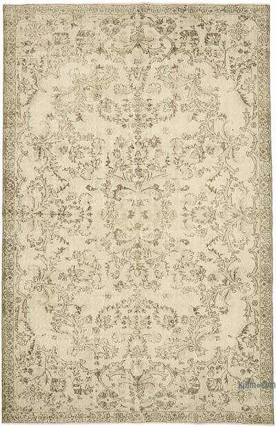 Vintage Turkish Hand-Knotted Rug - 6' 4" x 9' 9" (76" x 117")