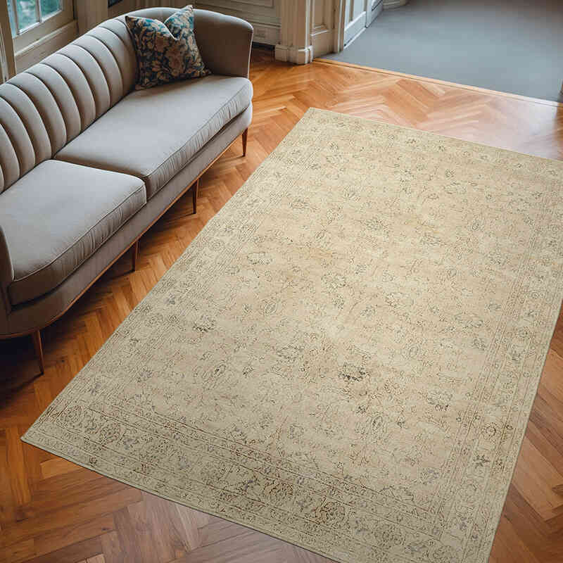 Vintage Turkish Hand-Knotted Rug - 6' 9" x 10' 4" (81" x 124") - K0078906