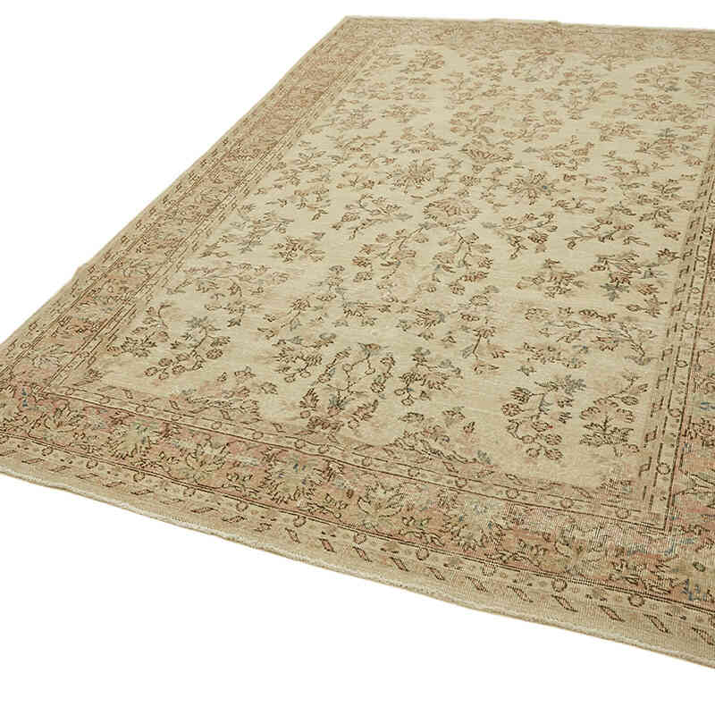 El Dokuma Vintage Halı - 204 cm x 302 cm - K0078908