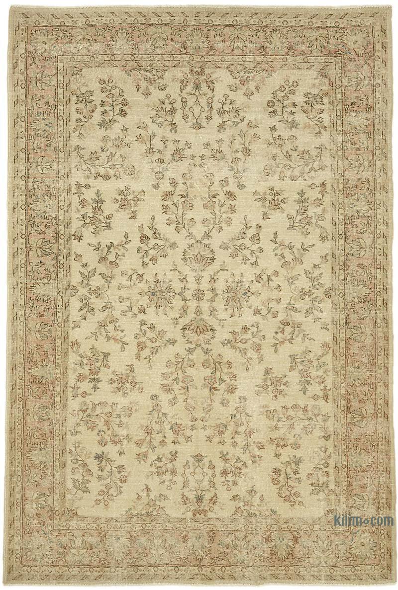 El Dokuma Vintage Halı - 204 cm x 302 cm - K0078908