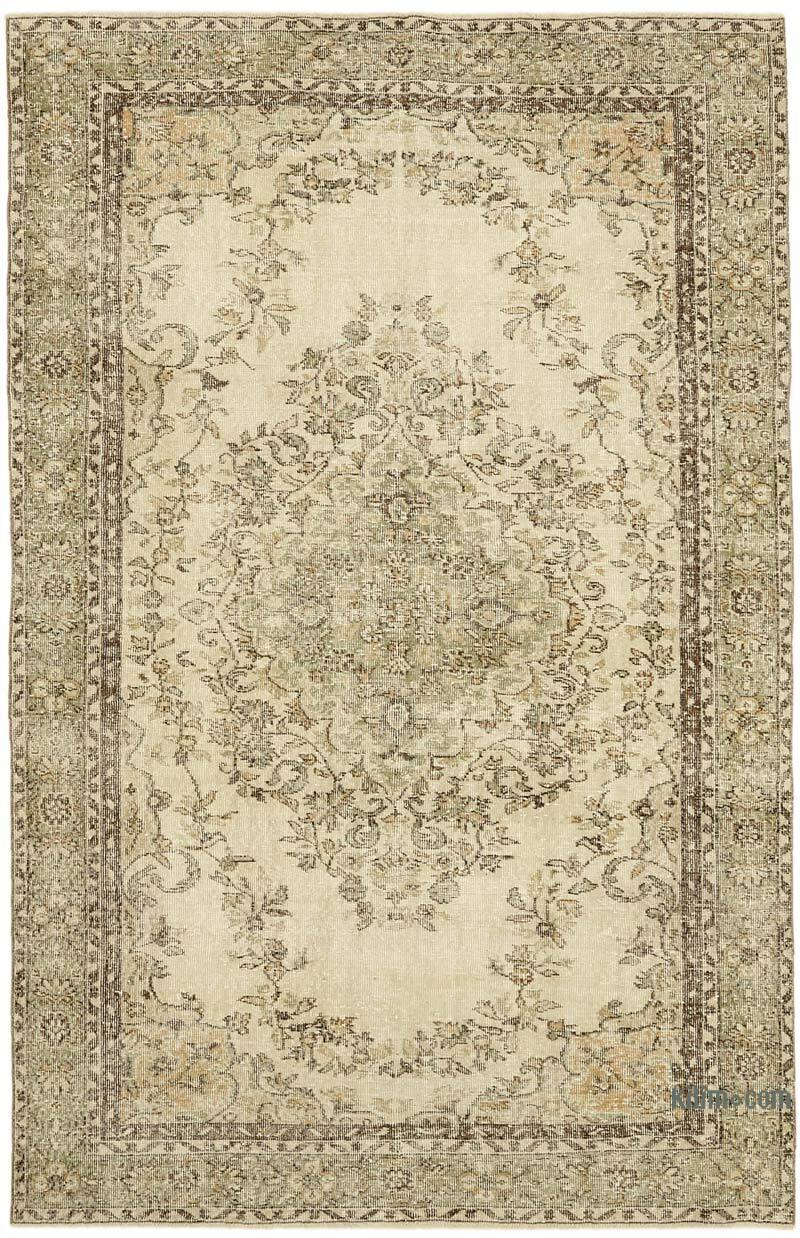 El Dokuma Vintage Halı - 190 cm x 294 cm - K0078911