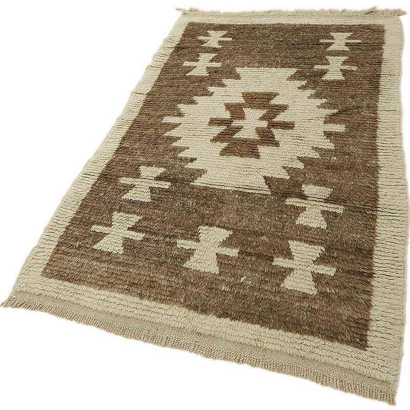 Vintage Anatolian Tulu Rug - 3' 9" x 6'  (45" x 72") - K0078942