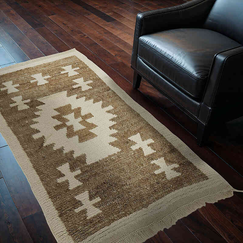 Vintage Anatolian Tulu Rug - 3' 9" x 6'  (45" x 72") - K0078942