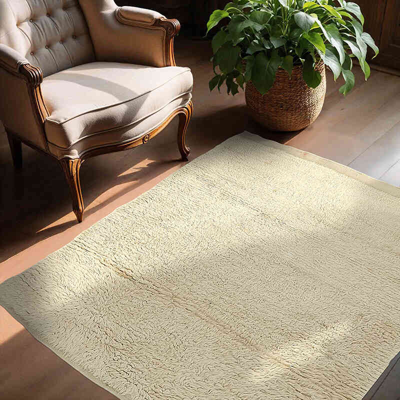 Vintage Anatolian Tulu Rug - 4' 7" x 5'  (55" x 60") - K0078944