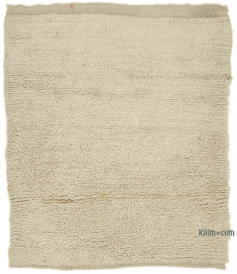 Vintage Anatolian Tulu Rug - 4' 7" x 5'  (55" x 60") - K0078944