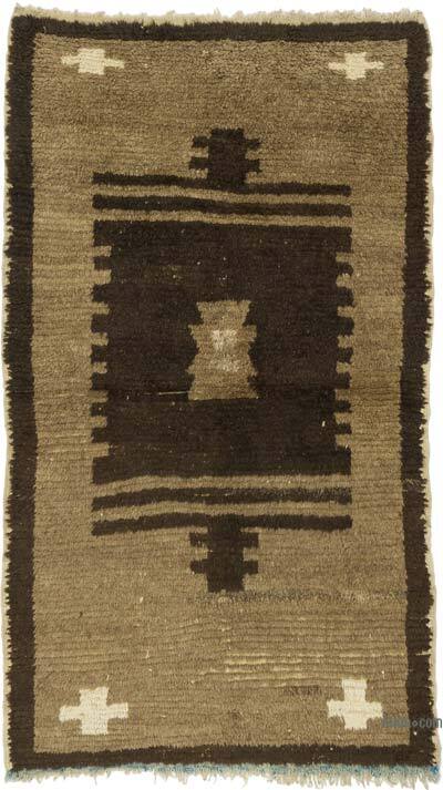 Vintage Anatolian Tulu Rug - 3' 11" x 6' 9" (47" x 81")