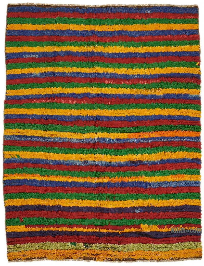 Vintage Anatolian Tulu Rug - 5'  x 6' 9" (60" x 81") - K0078951