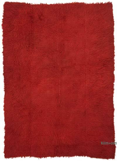 Vintage Anatolian Tulu Rug - 5' 2" x 7' 3" (62" x 87")