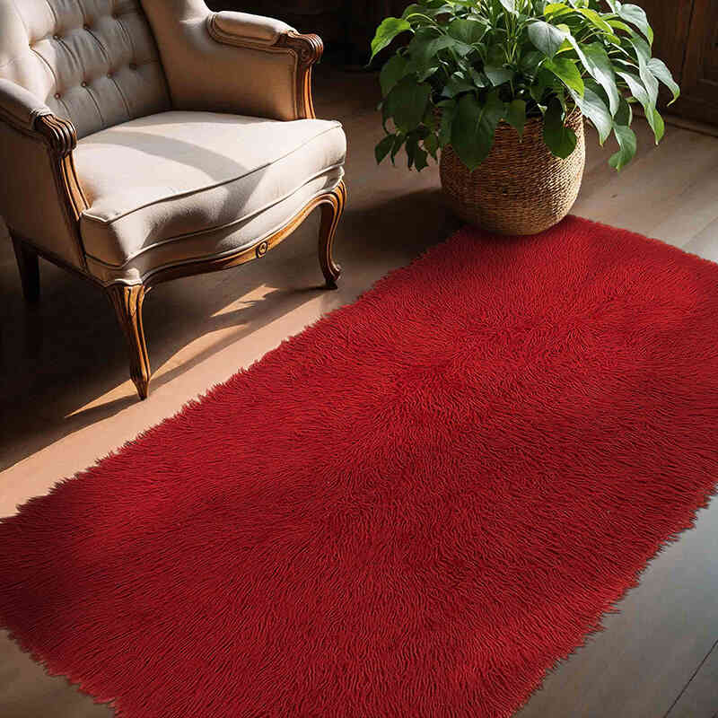 Vintage Anatolian Tulu Rug - 4' 6" x 6' 7" (54" x 79") - K0078987