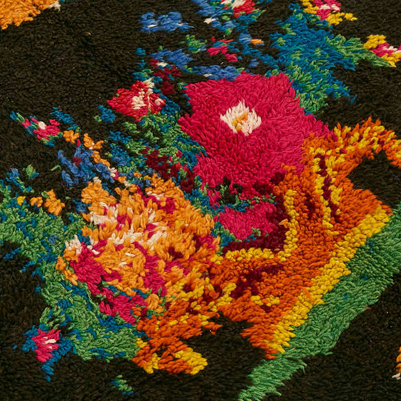 Vintage Anatolian Tulu Rug - 4' 6" x 5' 7" (54" x 67") - K0079016