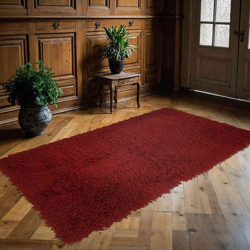 Vintage Anatolian Tulu Rug - 3' 11" x 7' 3" (47" x 87") - K0079022