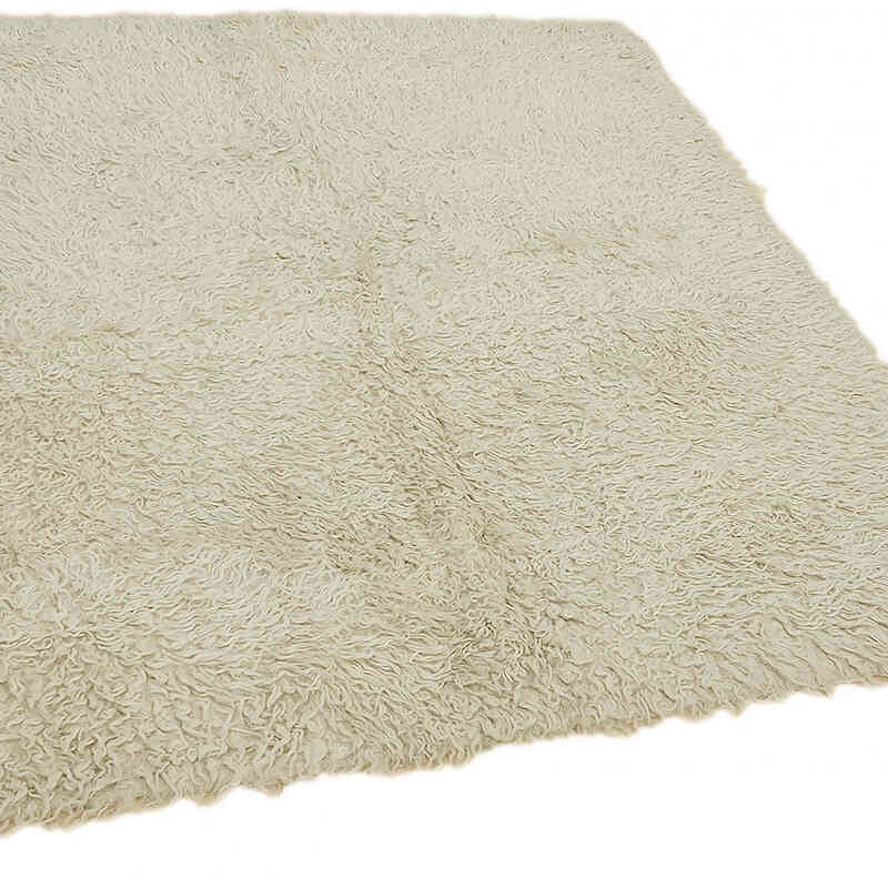 Vintage Anatolian Tulu Rug - 4' 10" x 4' 11" (58" x 59") - K0079024