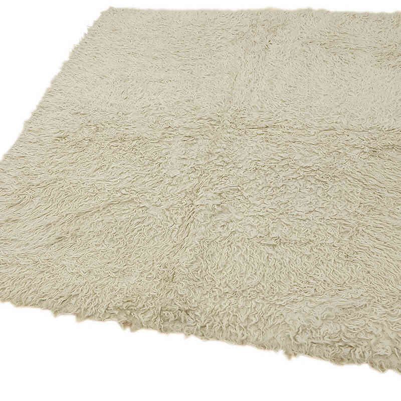 Vintage Anatolian Tulu Rug - 4' 10" x 4' 11" (58" x 59") - K0079024