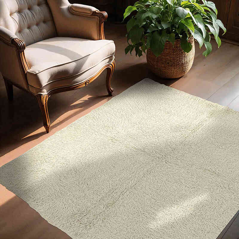 Vintage Anatolian Tulu Rug - 4' 10" x 4' 11" (58" x 59") - K0079024
