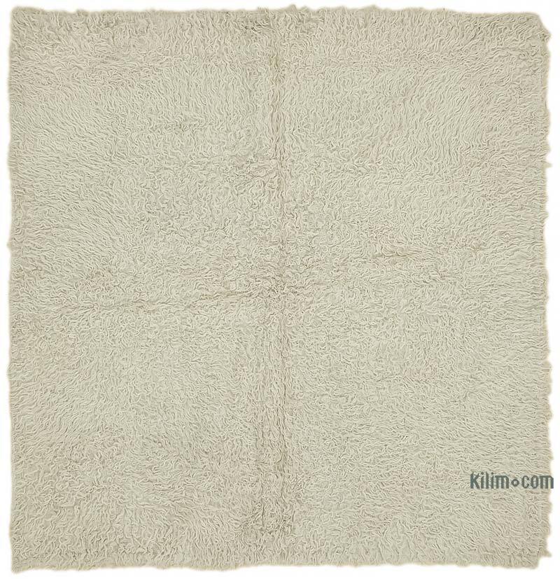 Vintage Anatolian Tulu Rug - 4' 10" x 4' 11" (58" x 59") - K0079024