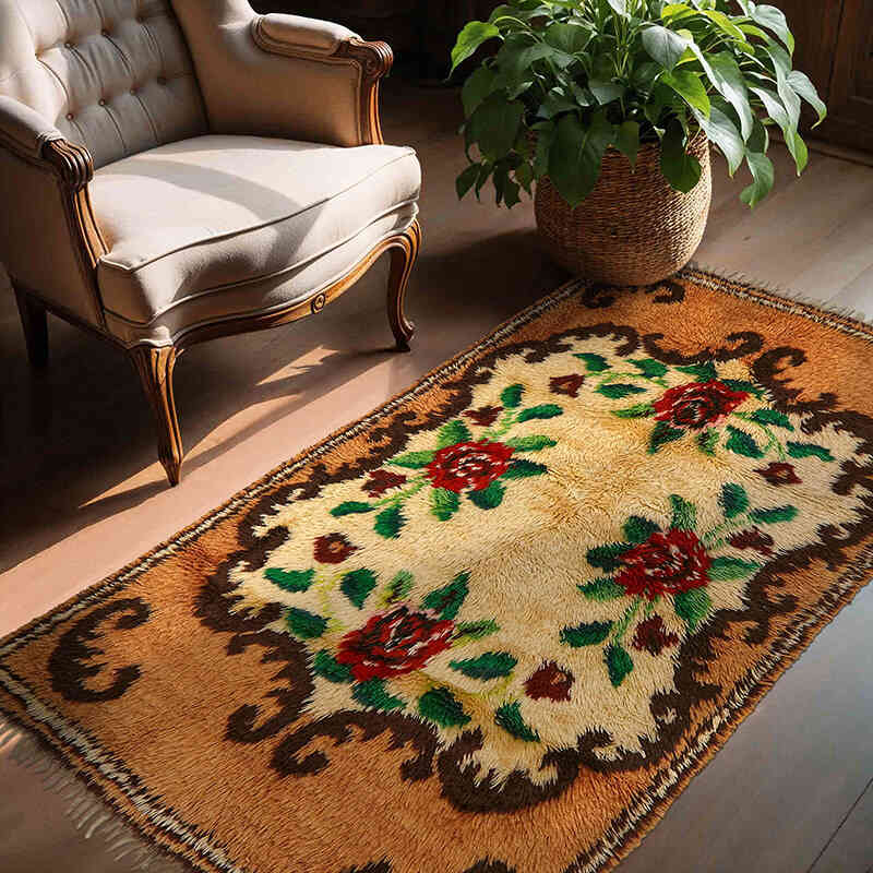 Alfombra Vintage de Anatolia Tulu - 134 cm x 200 cm - K0079029