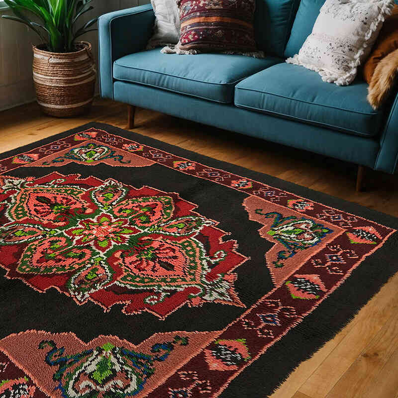 Alfombra Vintage de Anatolia Tulu - 182 cm x 210 cm - K0079037
