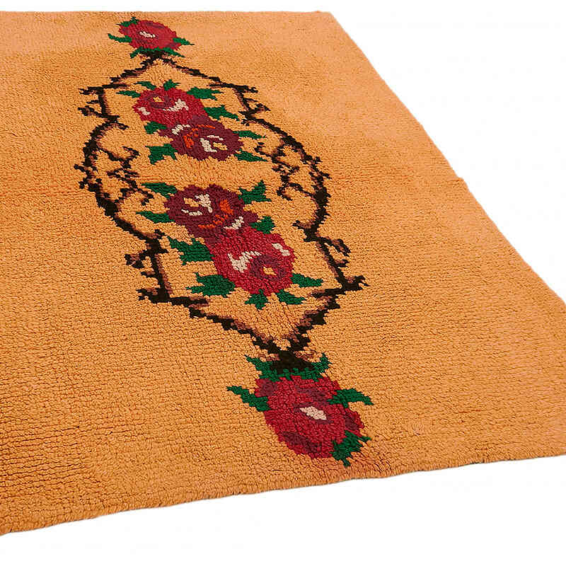 Vintage Anatolian Tulu Rug - 4' 11" x 6' 9" (59" x 81") - K0079038