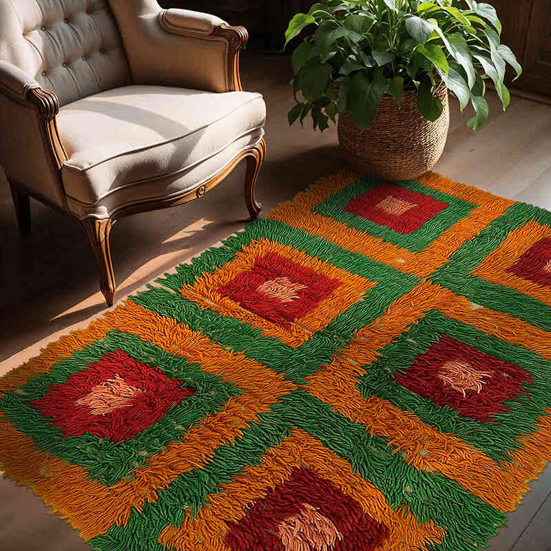 Vintage Anadolu Tülü - 140 cm x 177 cm - K0079059