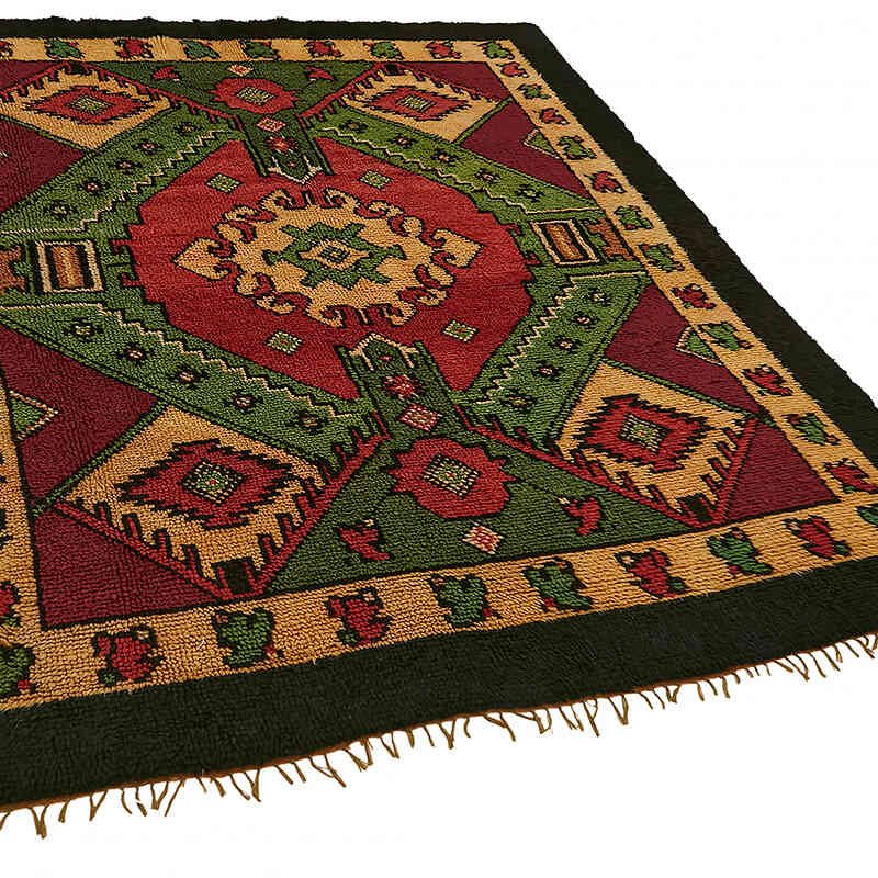 Vintage Anatolian Tulu Rug - 6' 4" x 7' 4" (76" x 88") - K0079064