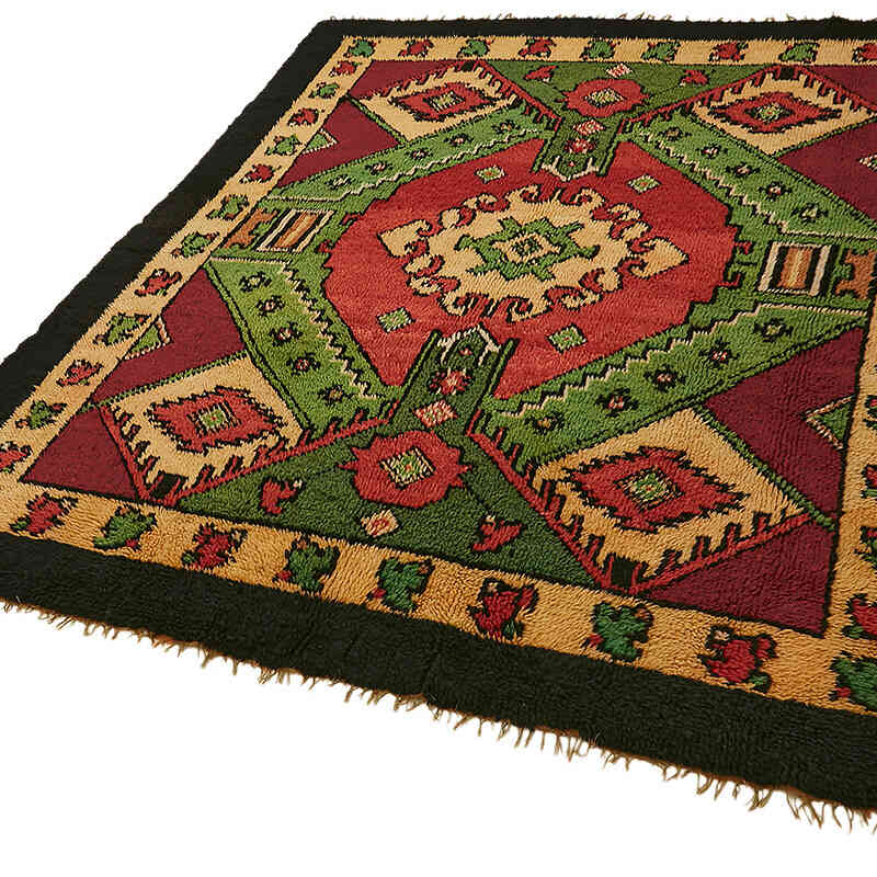 Vintage Anatolian Tulu Rug - 6' 4" x 7' 4" (76" x 88") - K0079064