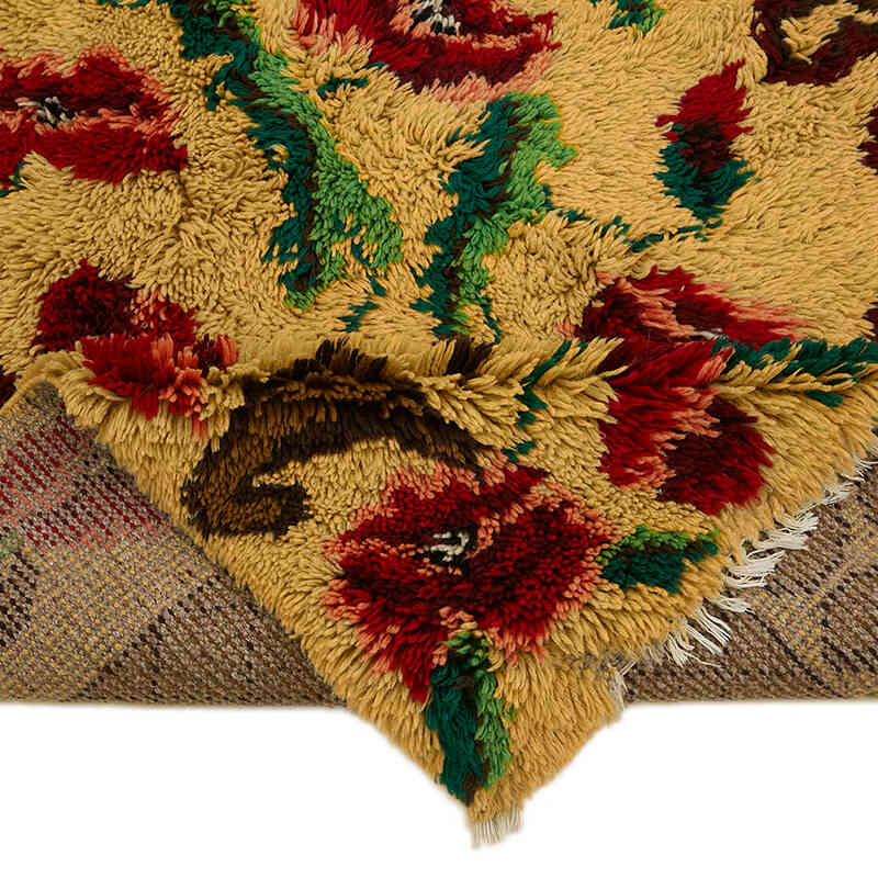 Vintage Anatolian Tulu Rug - 5' 1" x 6' 9" (61" x 81") - K0079074