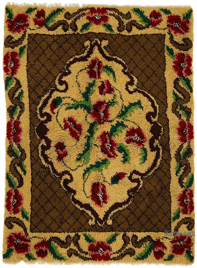 Vintage Anatolian Tulu Rug - 5' 1" x 6' 9" (61" x 81") - K0079074