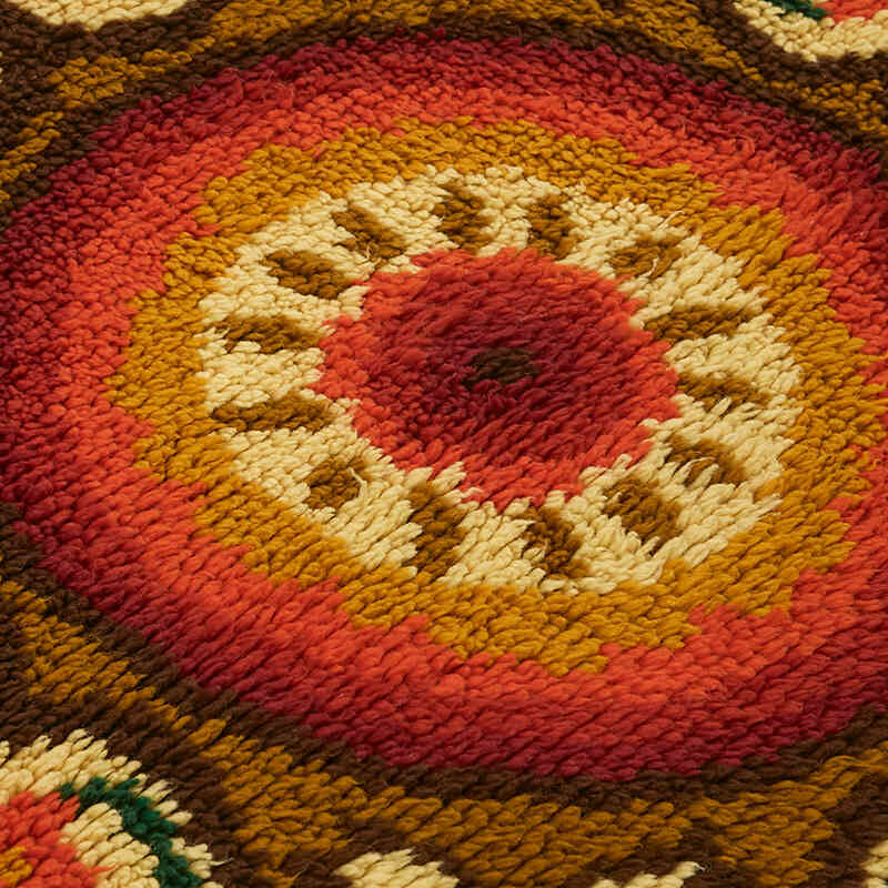 Vintage Anatolian Tulu Rug - 4' 9" x 5' 2" (57" x 62") - K0079080