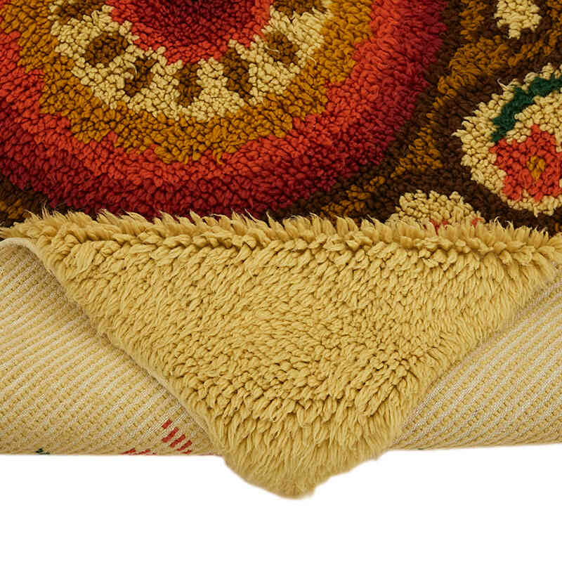 Vintage Anatolian Tulu Rug - 4' 9" x 5' 2" (57" x 62") - K0079080