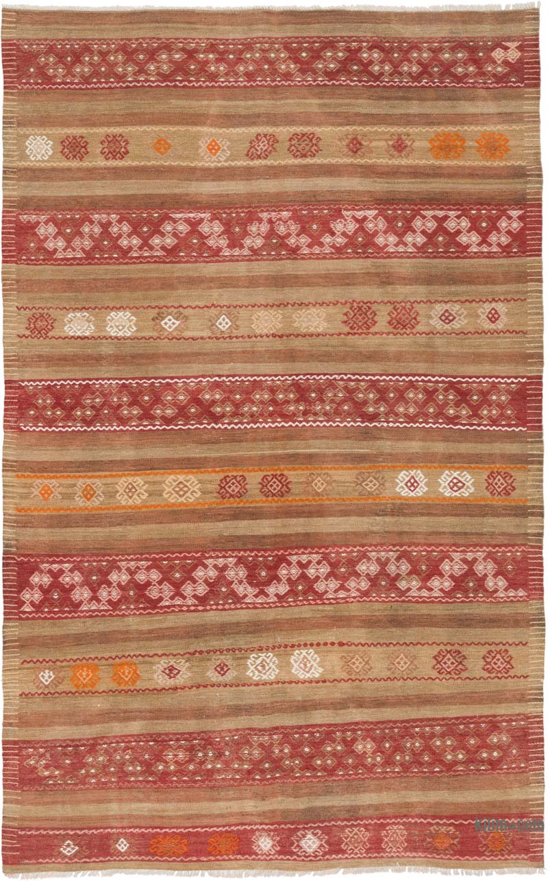 Alfombra Vintage Anatolian Kilim - 158 cm x 254 cm - K0079092