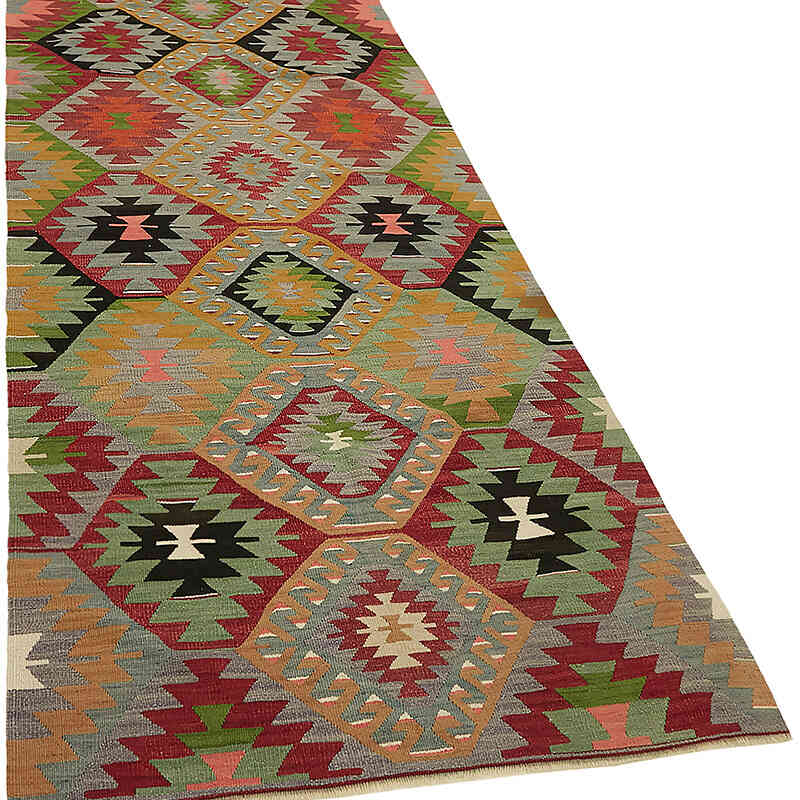 Vintage Anatolian Kilim Rug - 3' 6" x 8' 8" (42" x 104") - K0079098