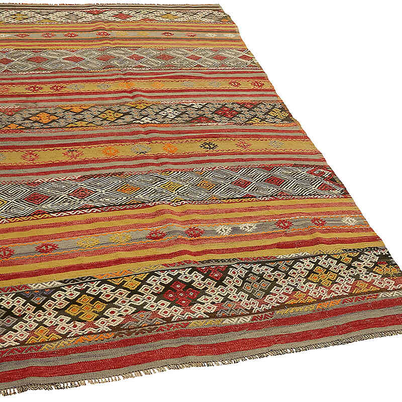 Alfombra Vintage Anatolian Kilim - 154 cm x 250 cm - K0079099